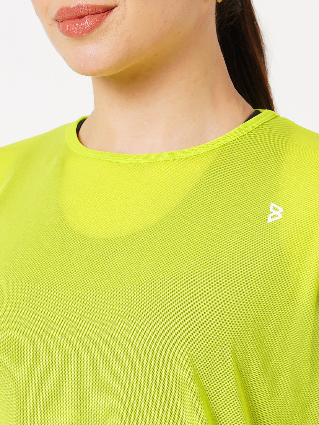 Neon Tie Up Mesh Tee BODD ACTIVE