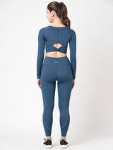 Deep Teal Cut Out Leggings BODD ACTIVE