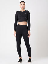 Black & Blue Endurance Leggings BODD ACTIVE