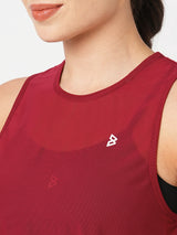 Aurora Red Overlapping Tank BODD ACTIVE