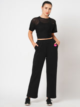 Vacay Ready Black Wide Leg Pants BODD ACTIVE