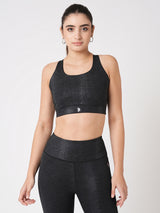 Meet Me In Manhattan Black Metallic Set BODD ACTIVE