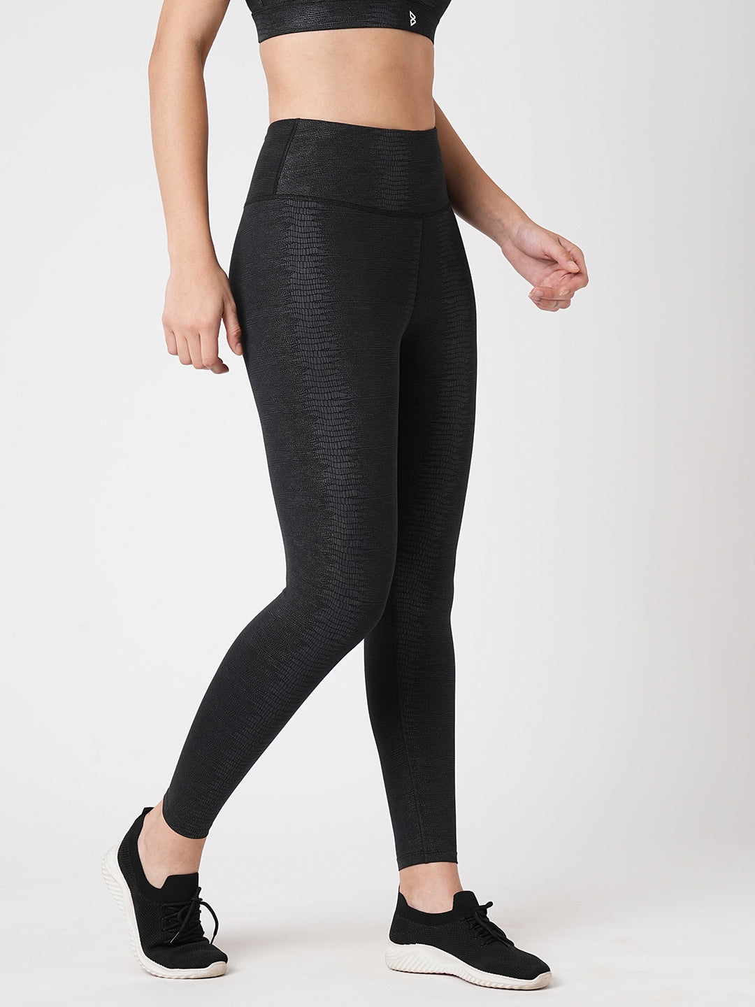 Meet Me In Manhattan Black Metallic Leggings BODD ACTIVE