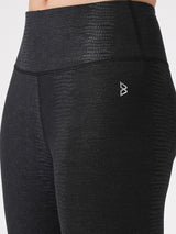Meet Me In Manhattan Black Metallic Leggings BODD ACTIVE