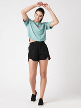 Aqua Oversized Tee BODD ACTIVE