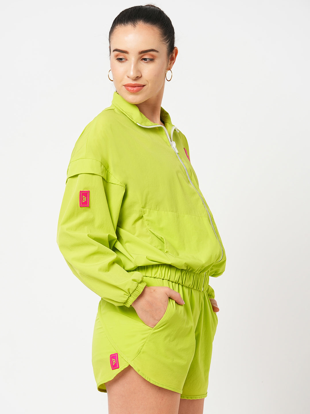 Workin' It Neon Running Shorts BODD ACTIVE