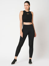 Black Mesh Leggings BODD ACTIVE