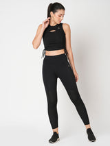 Black Mesh Leggings BODD ACTIVE