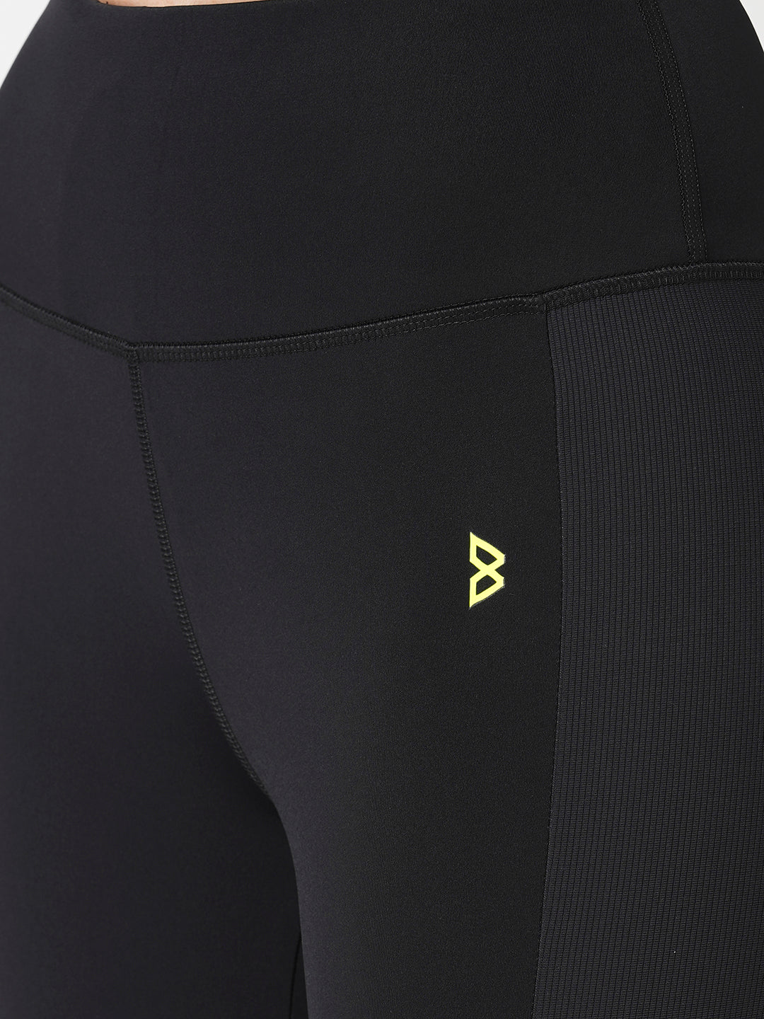 Black & Ribbed Core Leggings BODD ACTIVE