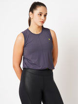 Ash Grey Drawstring Tee BODD ACTIVE