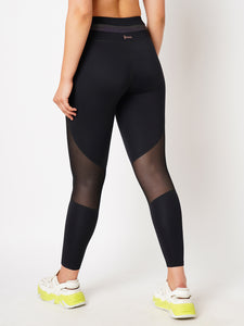 One Step Ahead Black Holo Leggings BODD ACTIVE