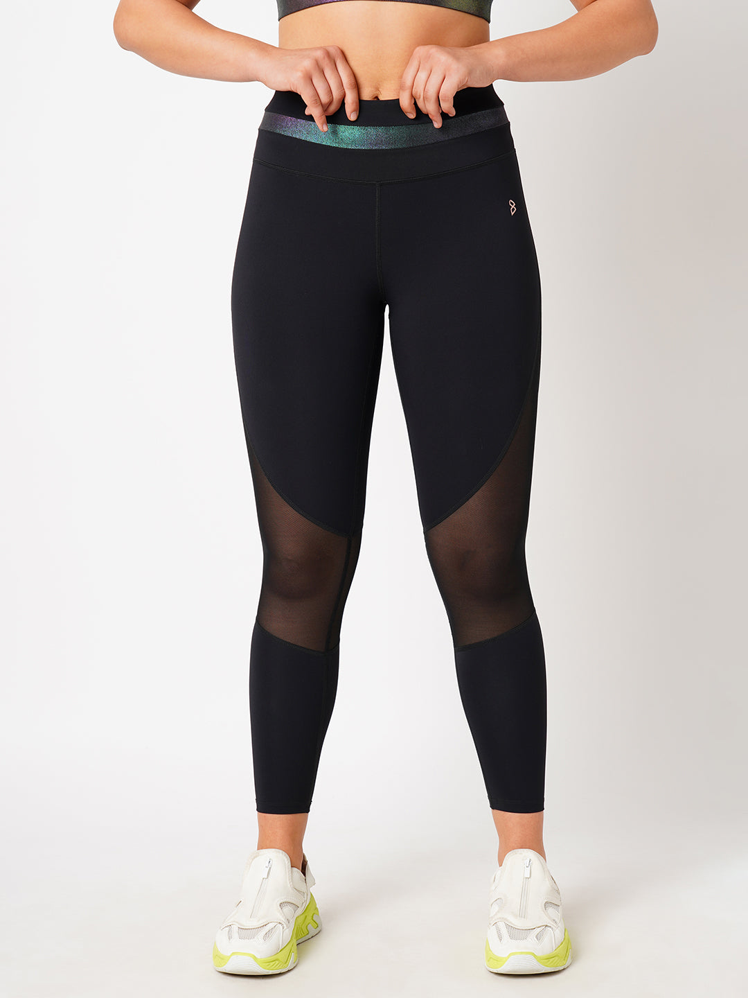 Tanya's One Step Ahead Black Holo Leggings BODD ACTIVE