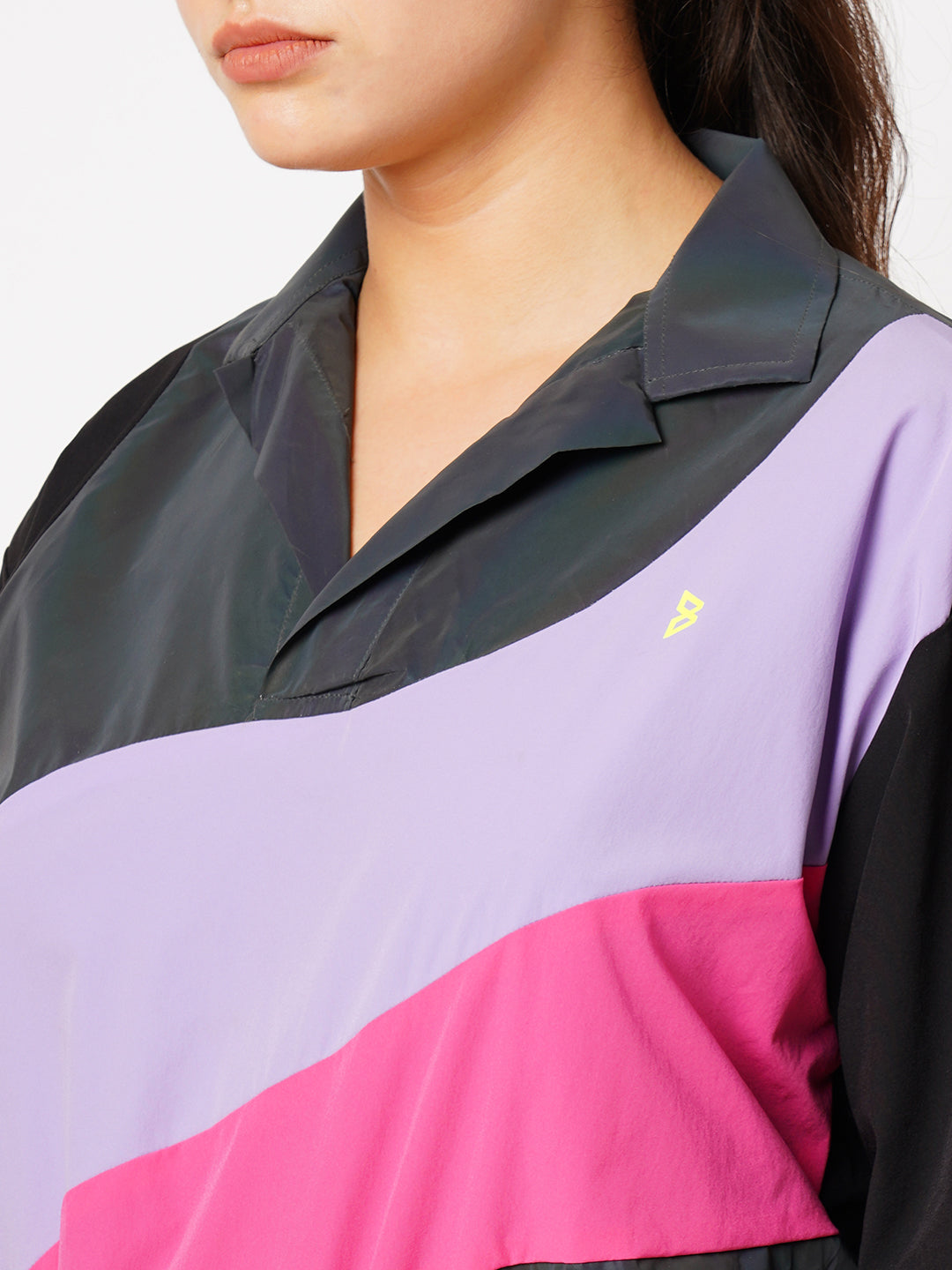 Lovin' It Colour Block Pull Up Jacket BODD ACTIVE