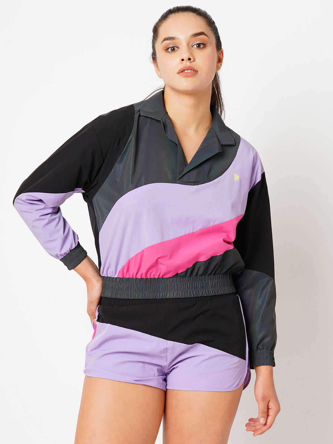 Lovin' It Colour Block Pull Up Jacket BODD ACTIVE