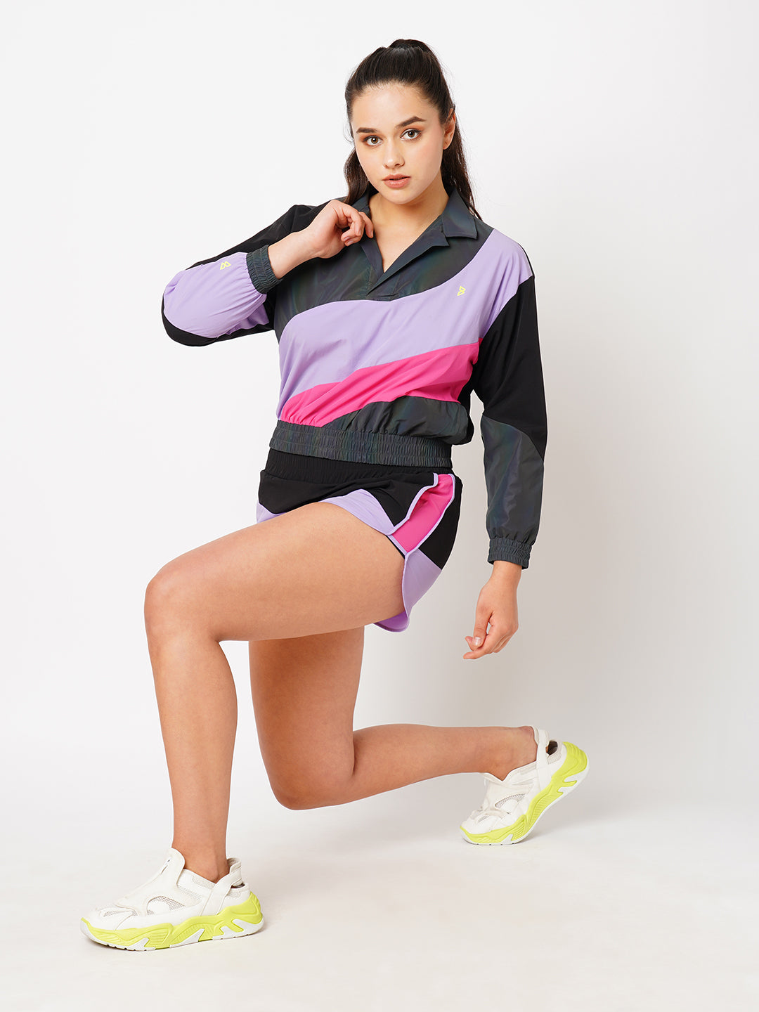 Lovin' It Colour Block Running Shorts BODD ACTIVE