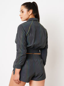Tanya's Greatest Obsession Reflective Zip Up Jacket BODD ACTIVE