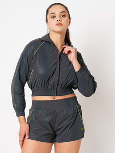 Greatest Obsession Reflective Zip Up Jacket BODD ACTIVE