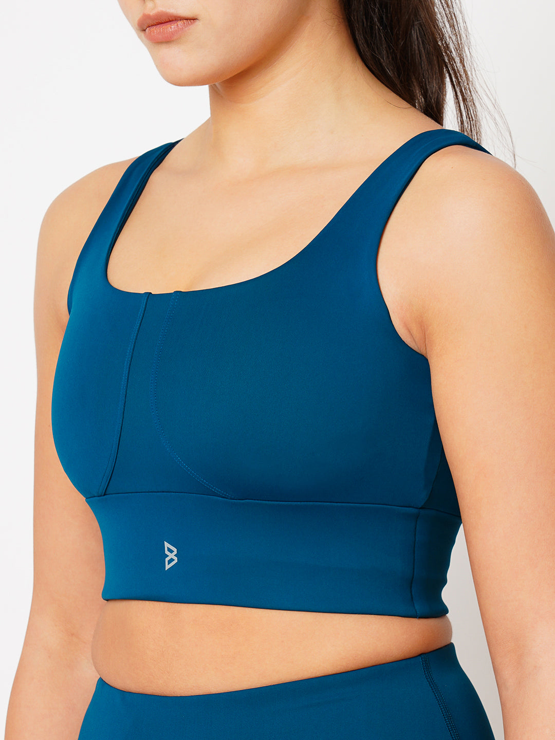 Jasper Teal Crop Top BODD ACTIVE