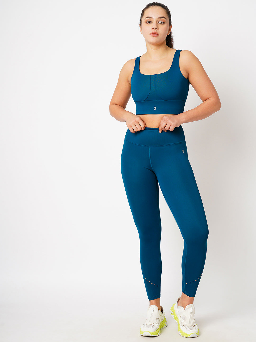 Jasper Teal Cut Out Leggings BODD ACTIVE