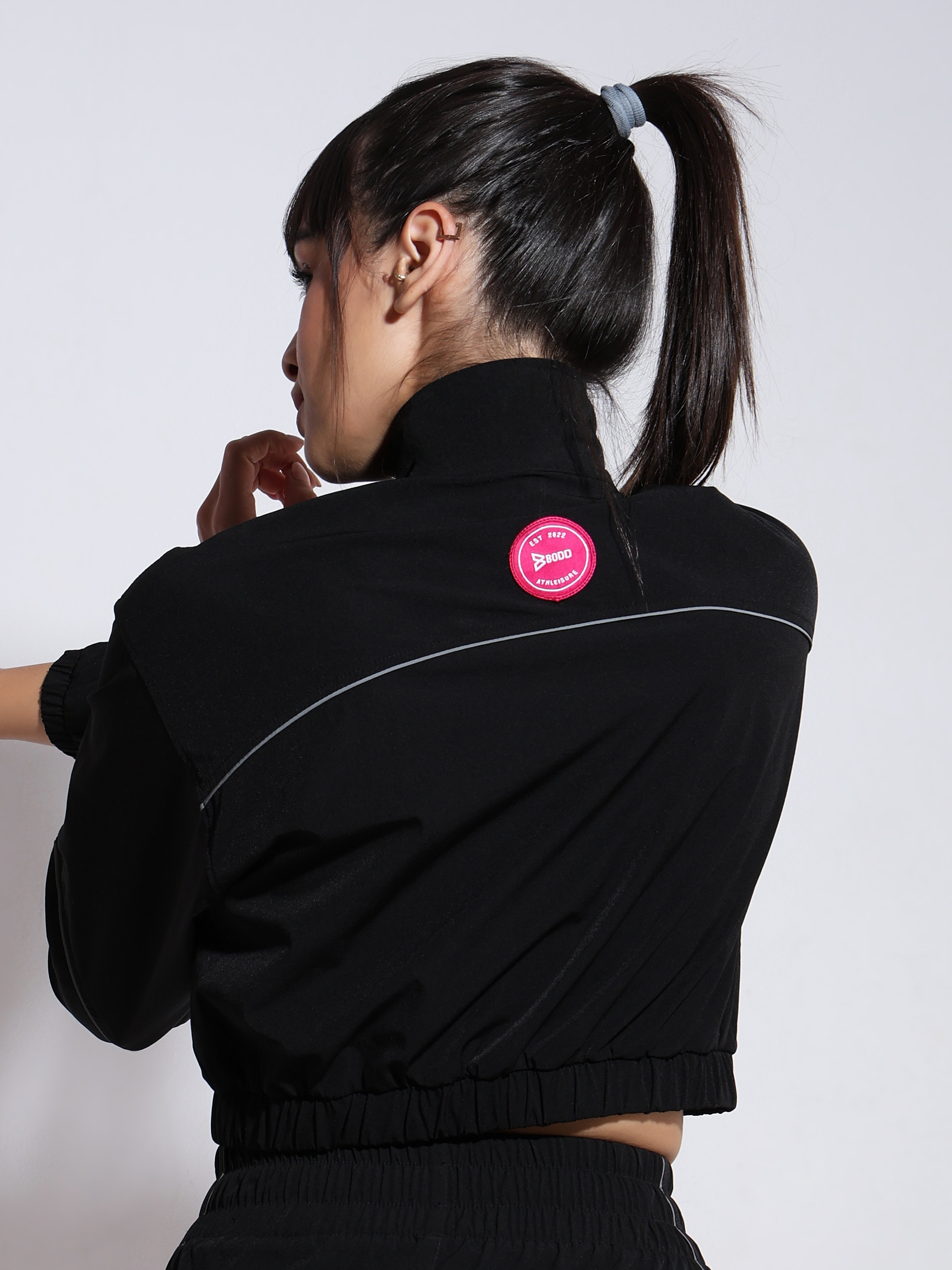 Velocity Black Jacket Set