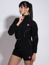 Velocity Black Jacket Set