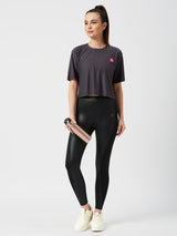 Ash Grey Boxy Mesh Tee