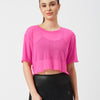 It’s A Hot Pink Summer Ruffled Mesh Tee