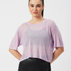 Just Wanna Have Fun Lavender Mesh Tee
