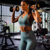 Teal Embossed Mesh High Waist Leggings BODD ACTIVE