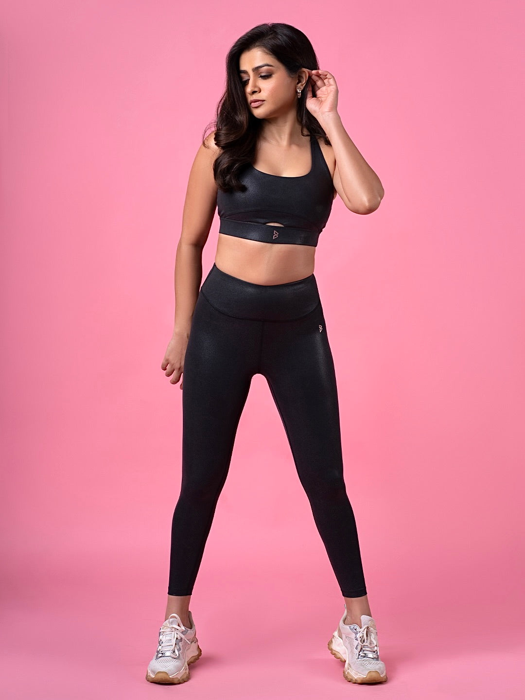 Tanya's Go To Black Essential Glossy Leggings BODD ACTIVE