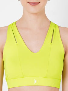 Neon Cross Back Sports Bra boddactive.com