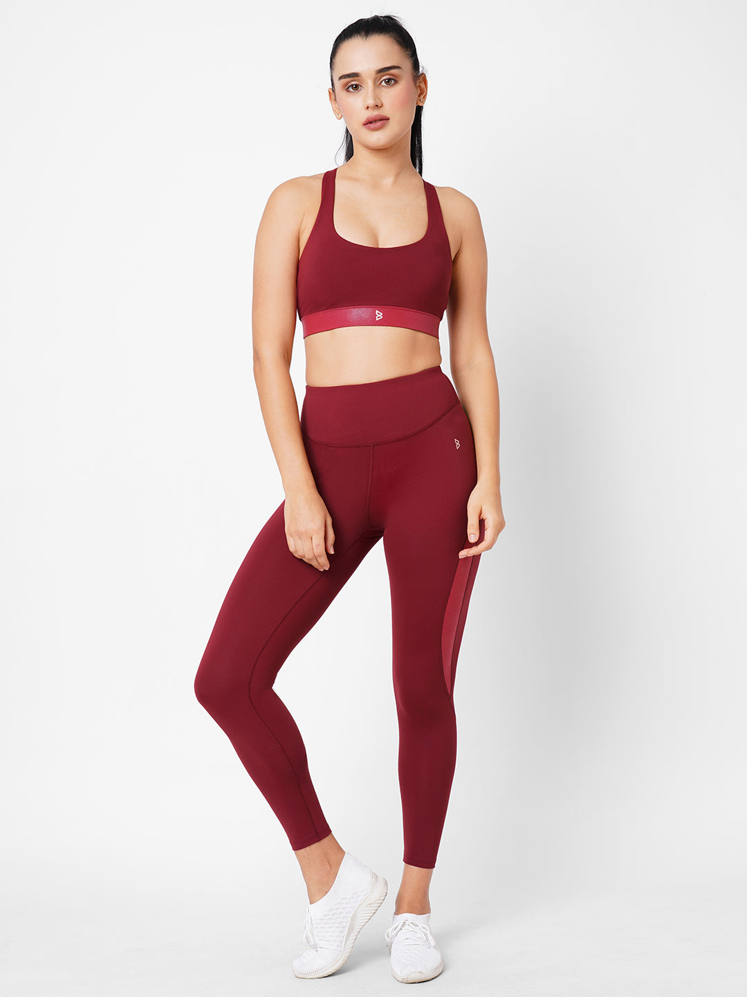 Aurora Red Tie Up Sports Bra