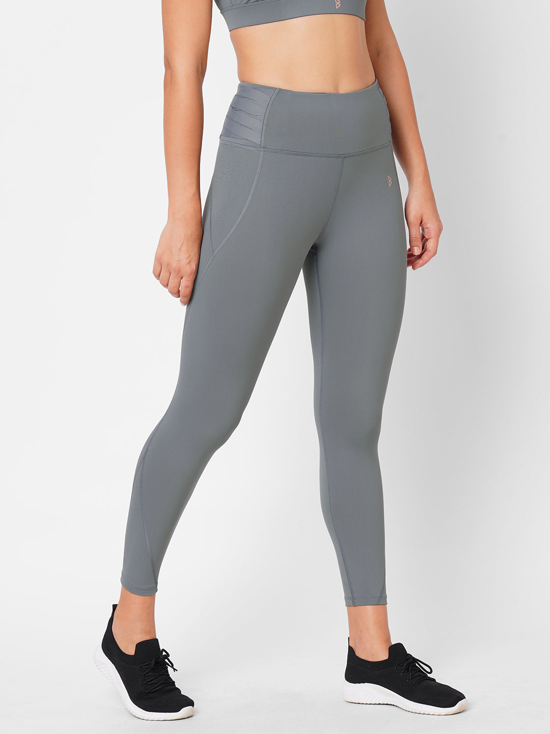 Frost Grey Criss Cross Essential High Waist Leggings – BODD ACTIVE