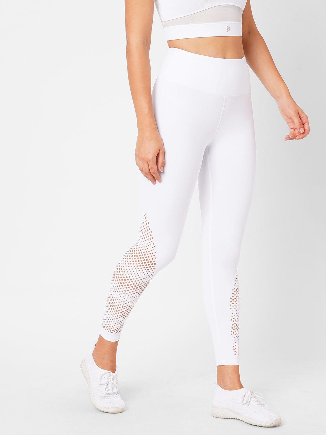 Crystal White Cut Out High Waist Leggings – BODD ACTIVE