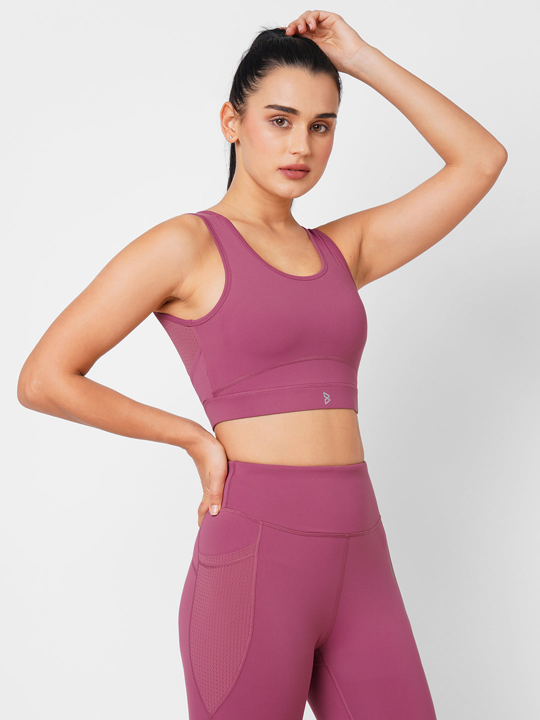 Fuchsia Pink Essential Sports Bra boddactive.com