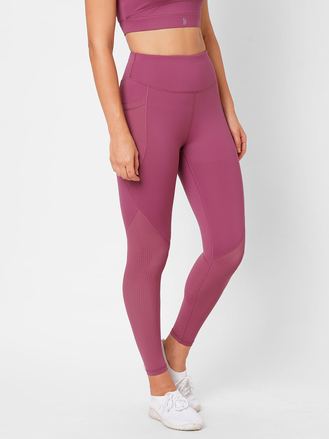 Fuchsia Pink Essential High Waist Leggings boddactive.com