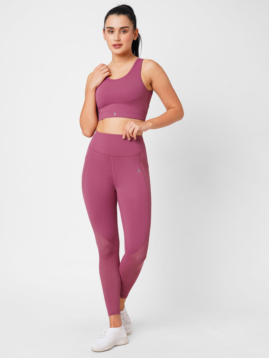 Fuchsia Pink Essential Sports Bra boddactive.com