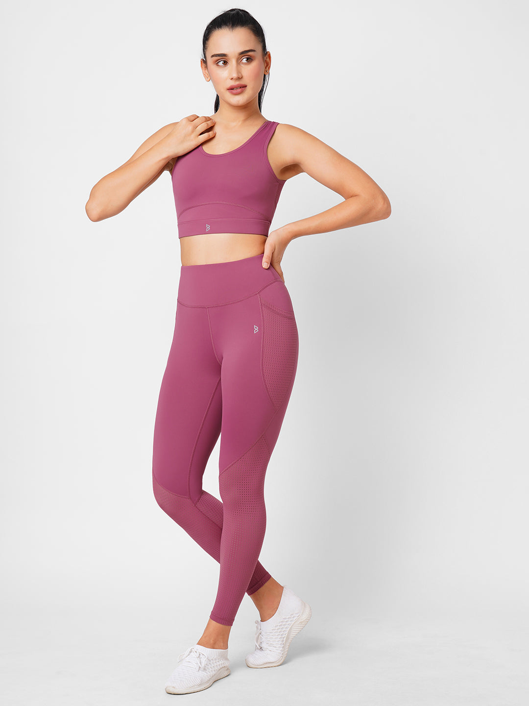 Fuchsia Pink Essential High Waist Leggings boddactive.com