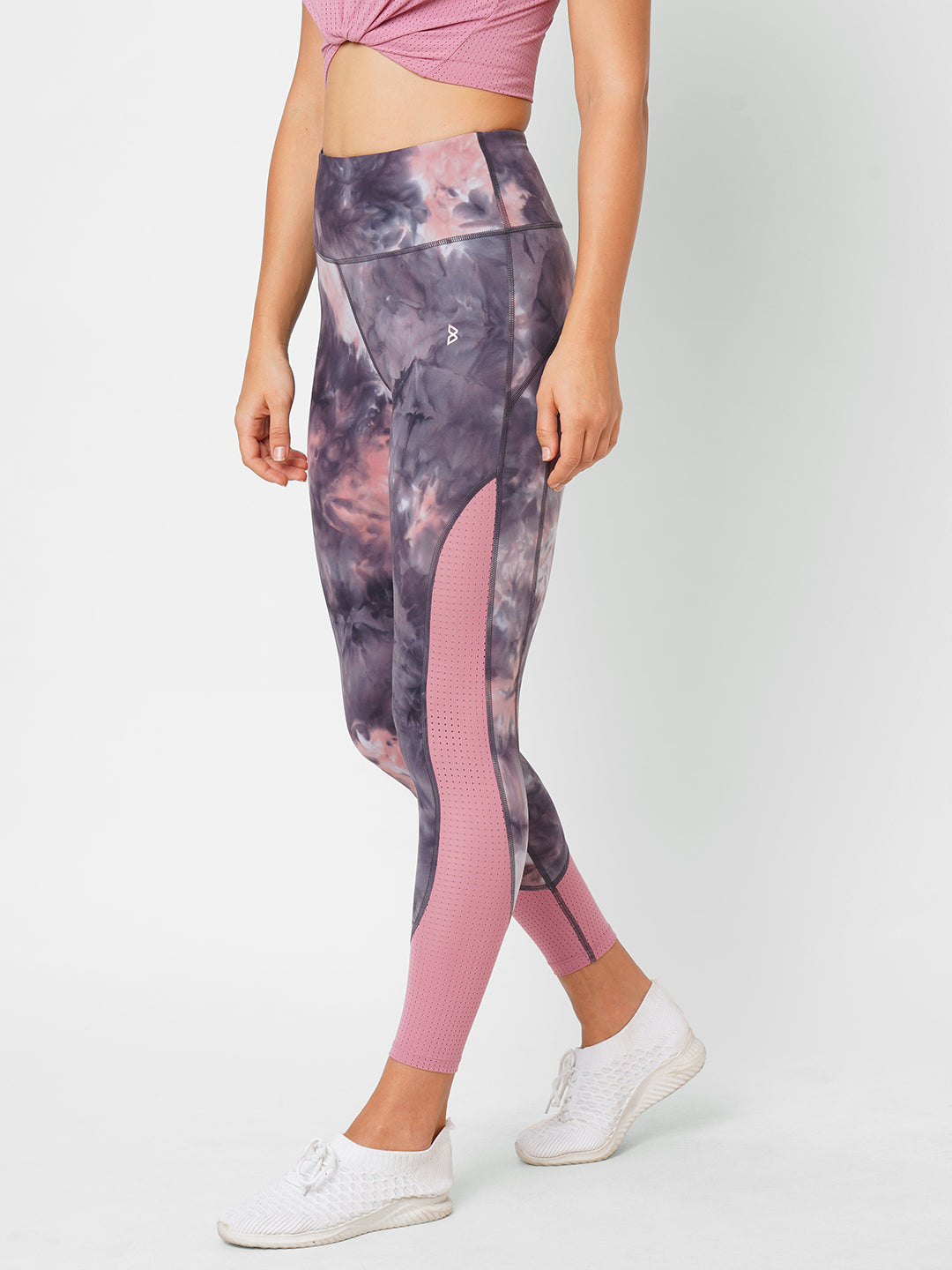 Sweet Pink Tie-dye High Rise Leggings boddactive.com