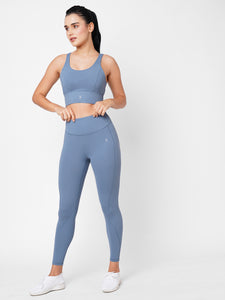 Allure Blue High Waist Leggings boddactive.com