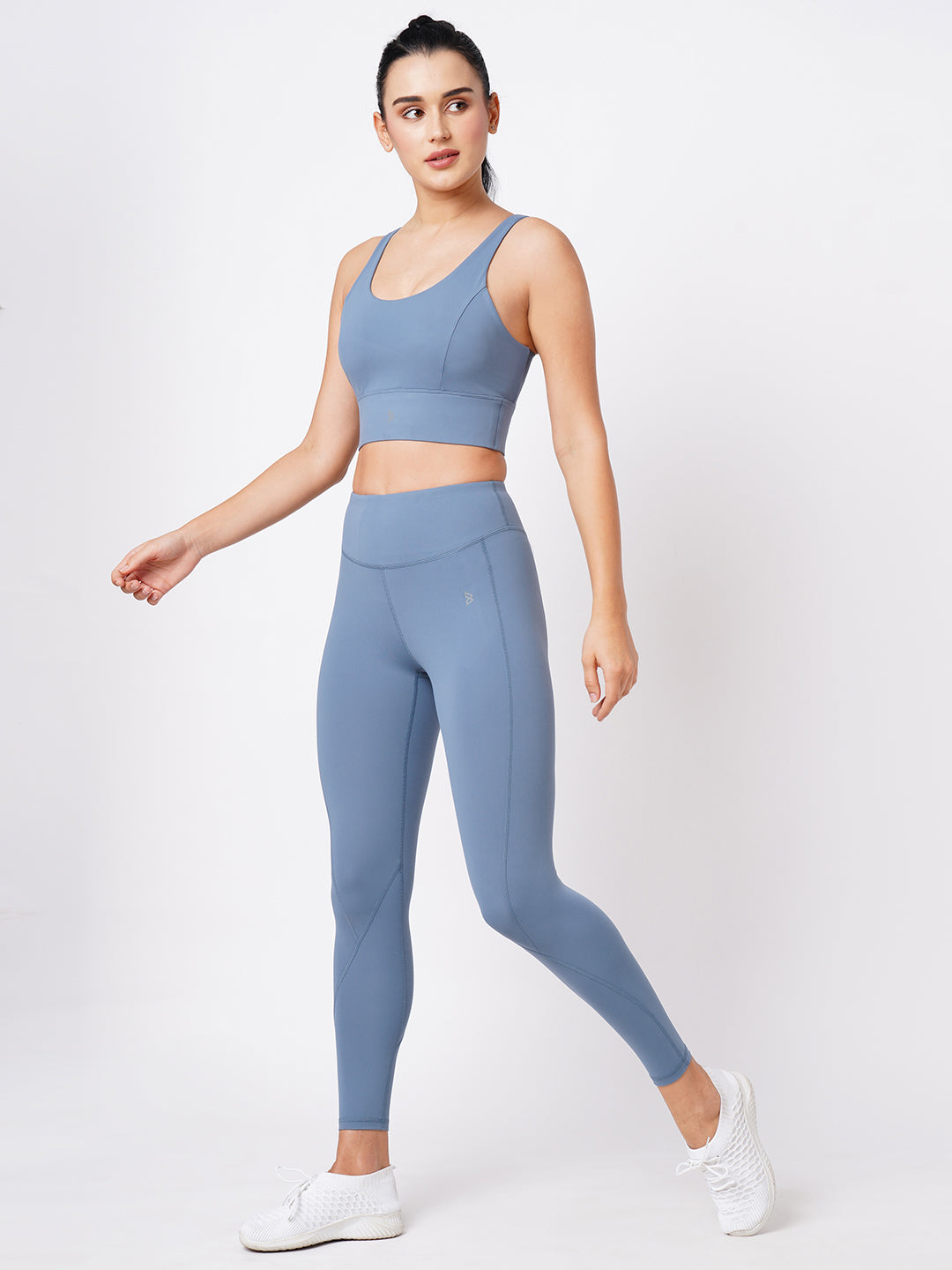 Allure Blue High Waist Leggings boddactive.com