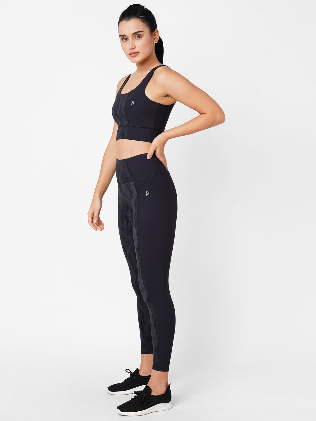 Arcane And Ribbed High Waist Leggings boddactive.com