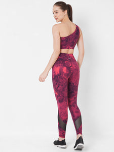 Ruby Wine Tie-dye Sports Bra boddactive.com