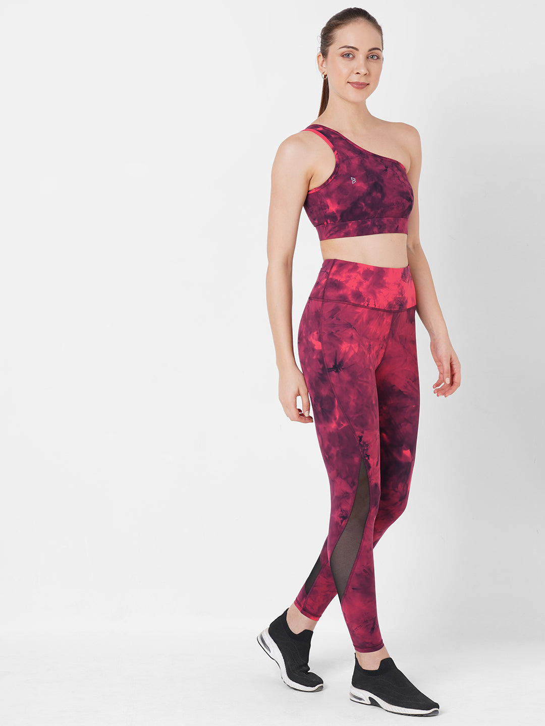 Ruby Wine Tie-dye Sports Bra boddactive.com