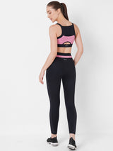 Punch Pink Snakeskin Sports Bra boddactive.com