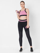 Punch Pink Snakeskin Sports Bra boddactive.com