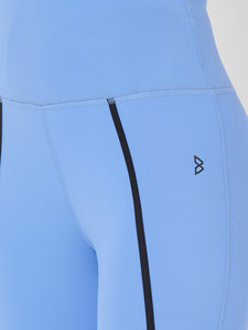 Vista Blue Performance High Rise Leggings boddactive.com