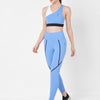 Vista Blue Performance High Rise Leggings boddactive.com