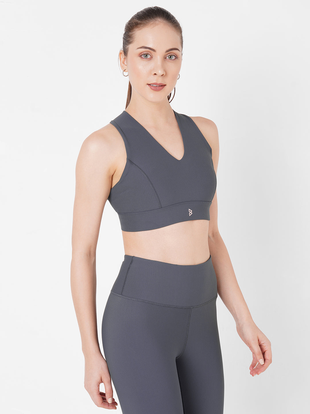 Stone Grey Ribbed Set boddactive.com