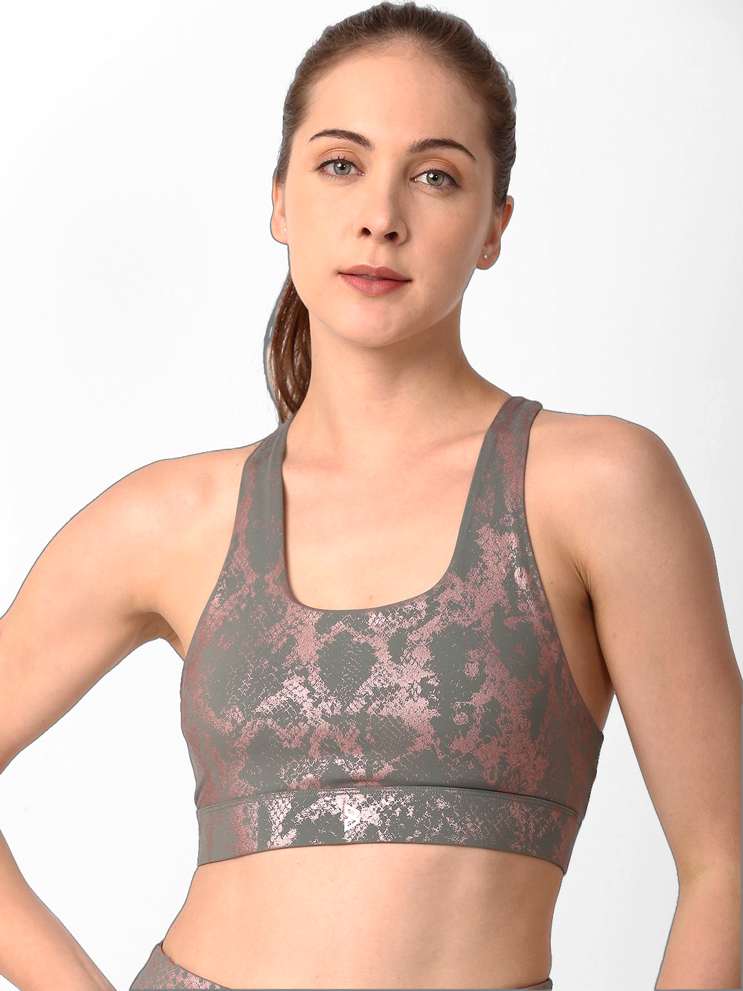 Snakeskin online sports bra